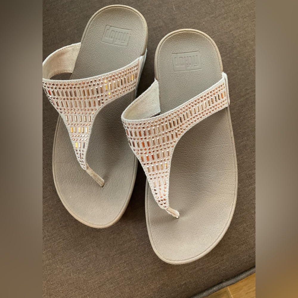 Fitflop Light Tan Sandals with Studded Strap